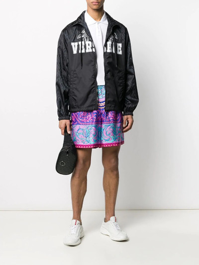 VERSACE logo print jacket outlook