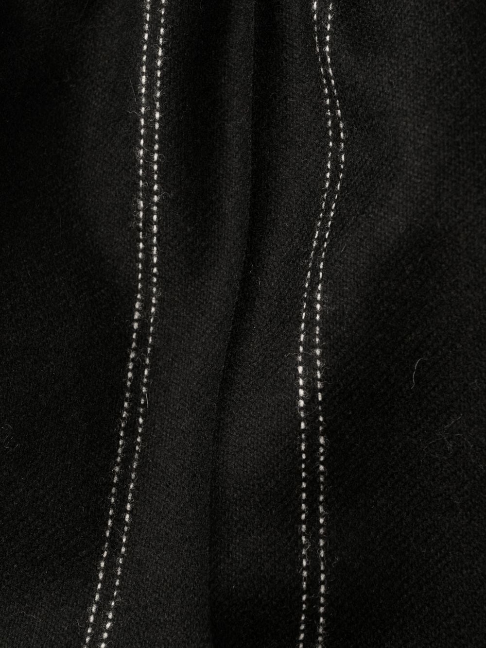 stitch detailing cropped trousers - 7