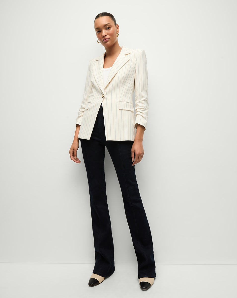 BATTISTA PINSTRIPED DICKEY JACKET - 3