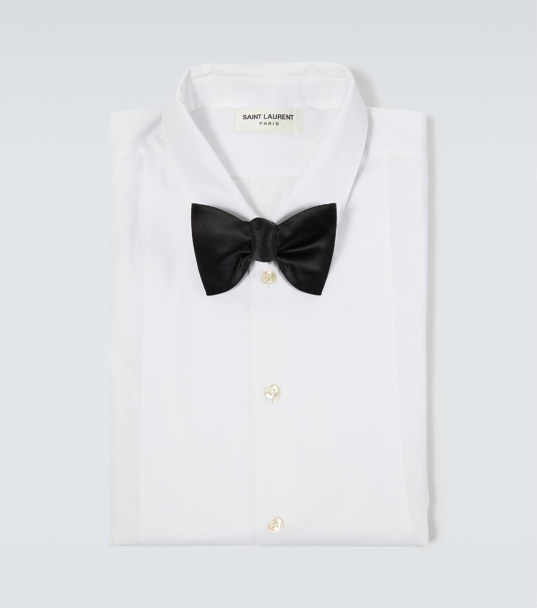 Silk and cotton satin bow tie - 5