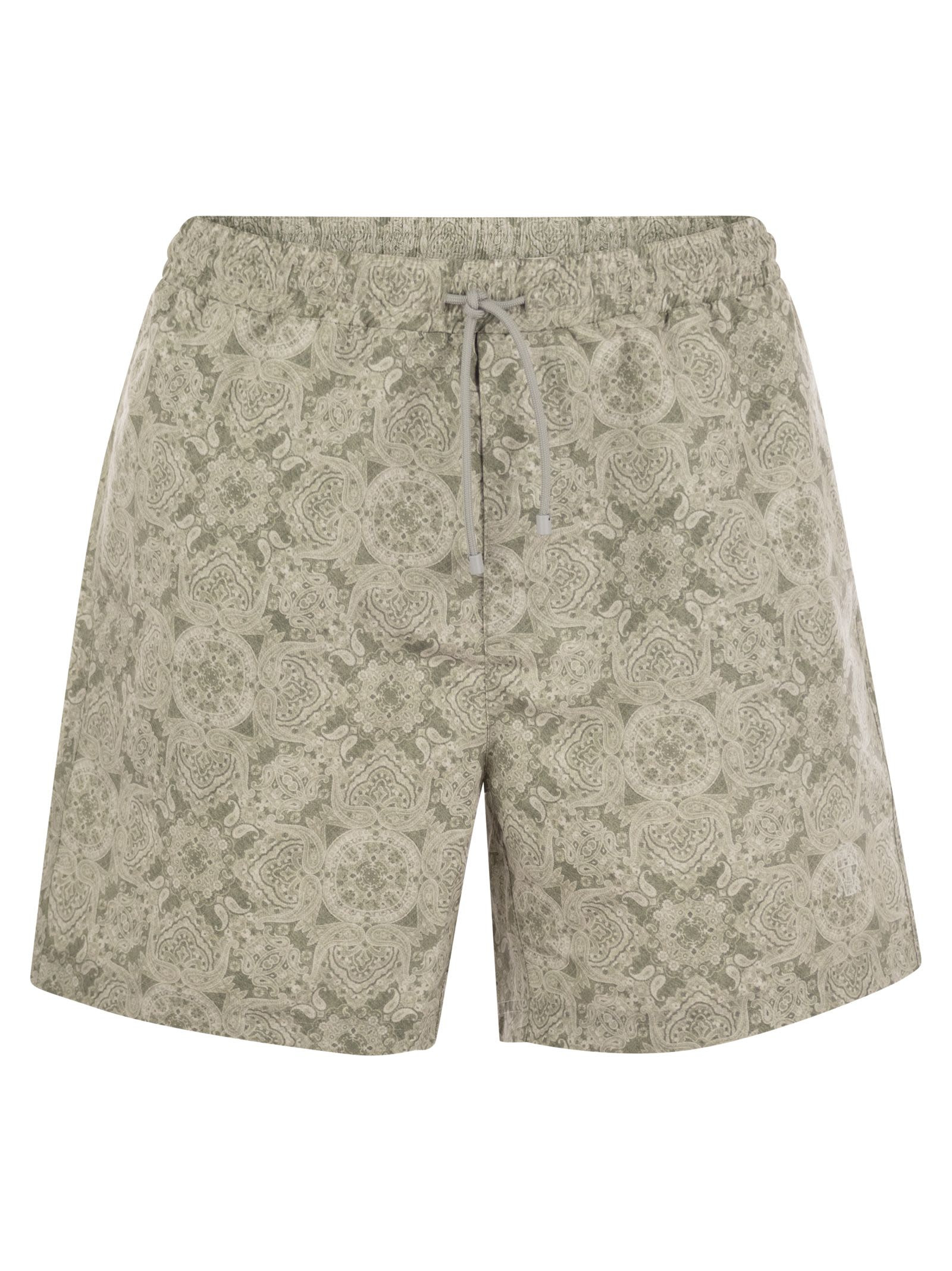 Brunello Cucinelli Men Beach Swimsuit With Paisley Design - 1