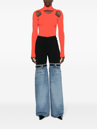 COPERNI cut-out ribbed-knit top outlook