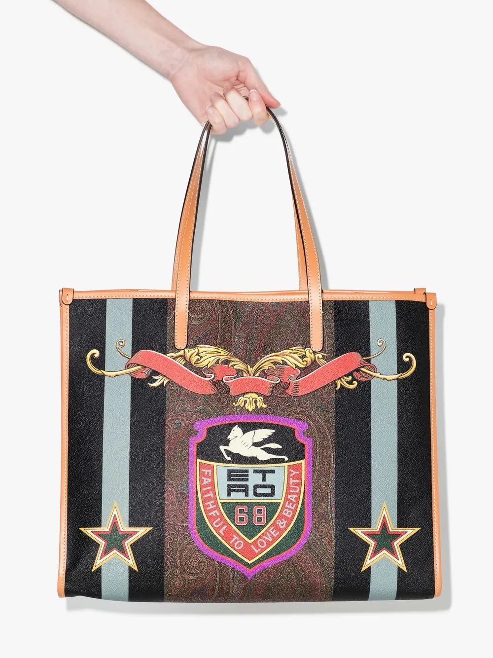 college-print tote bag - 4