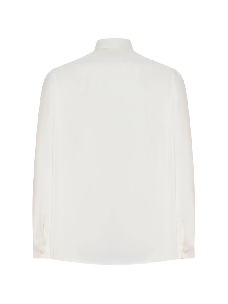 LARDINI Lardini Hidden Buttoning Silk Shirt outlook