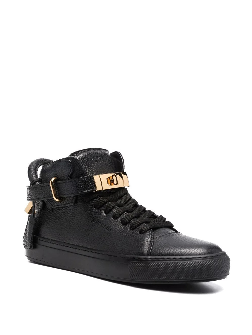 twist-lock detail high top sneakers - 2