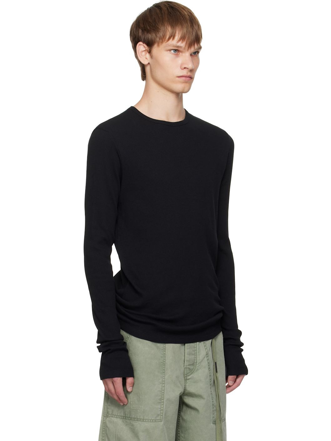 Black Greg Long Sleeve T-shirt - 2
