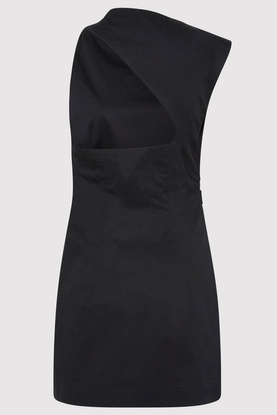 ST. AGNI Asymmetric Tuck Mini Dress - Black outlook