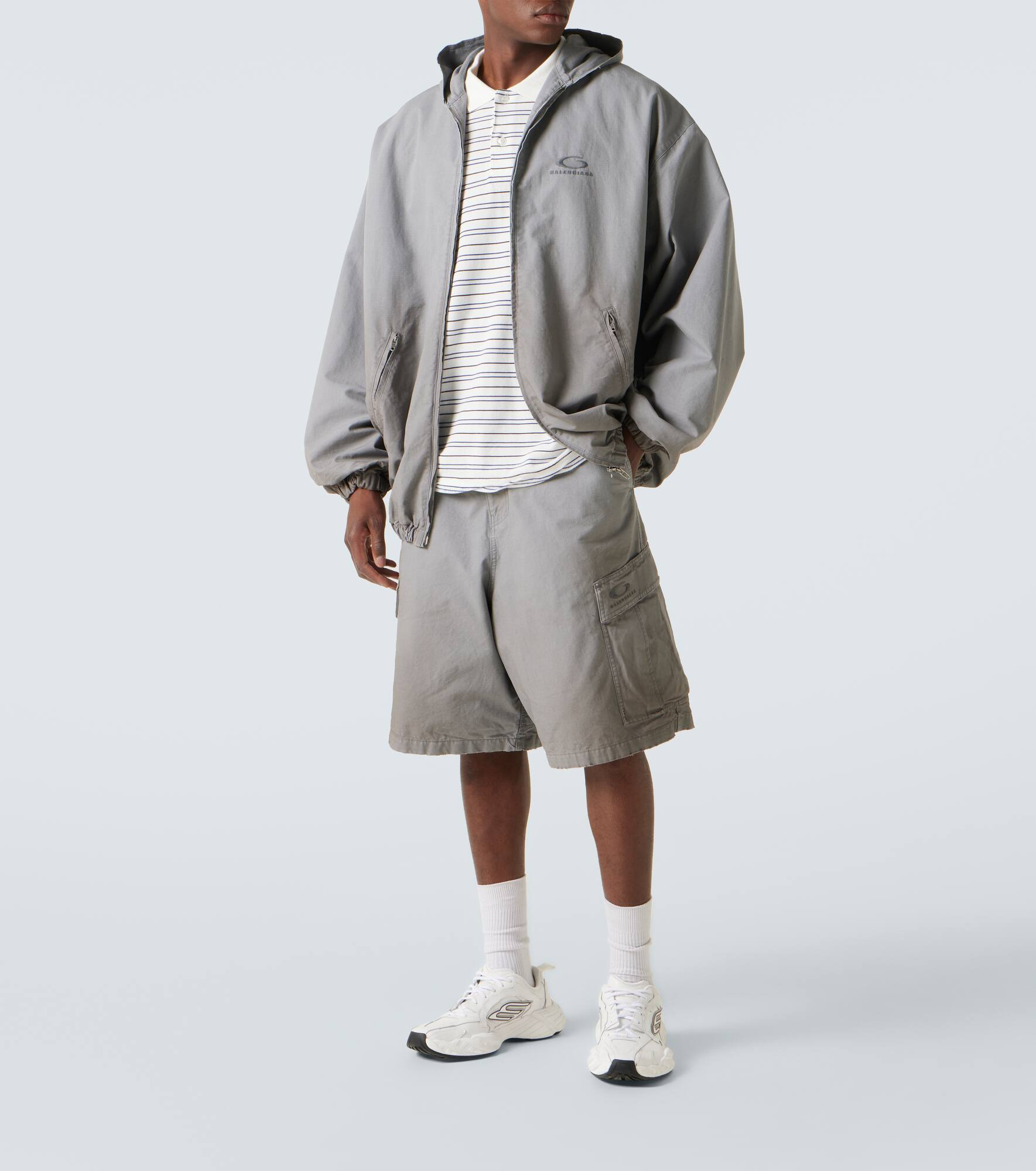 Cotton cargo shorts - 2