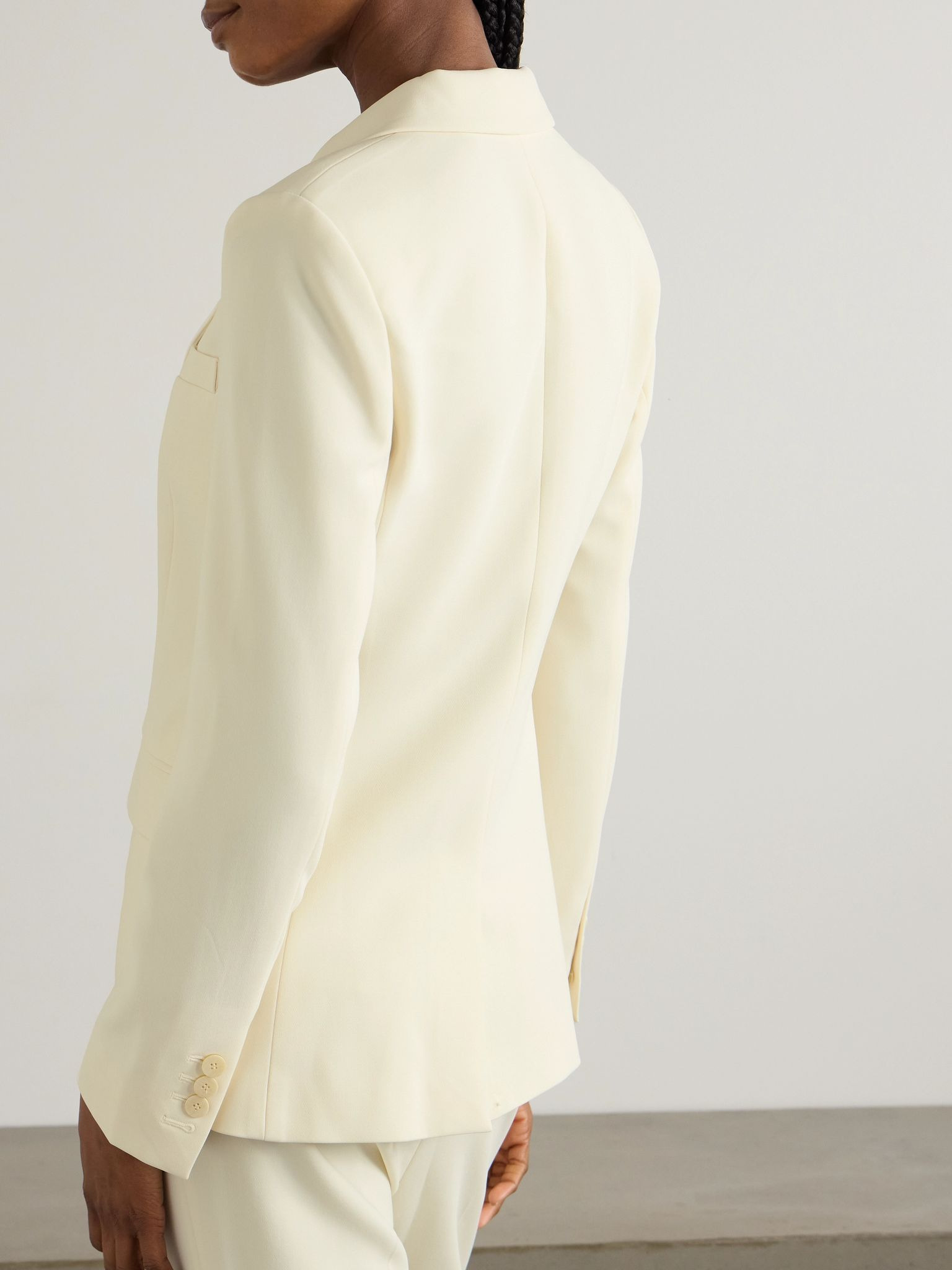Crepe blazer Off-white - 4