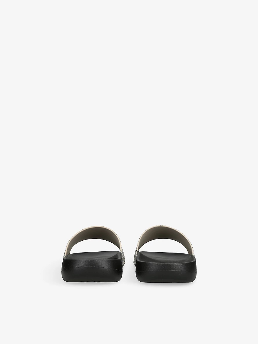 Dive Check-Print Rubber Slides - 4