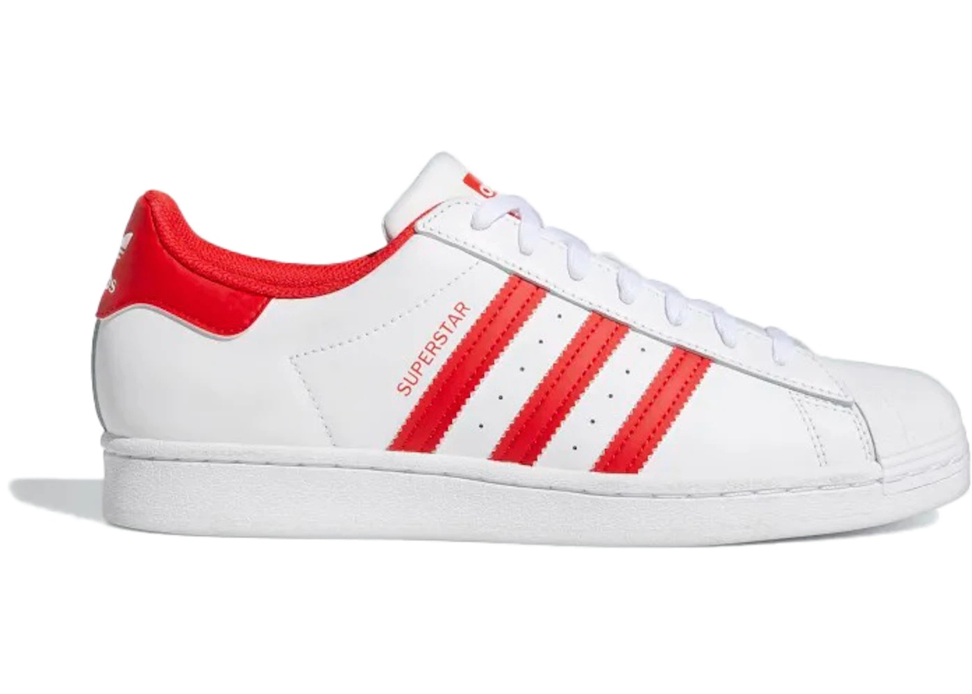 adidas Superstar Cloud White Vivid Red - 1