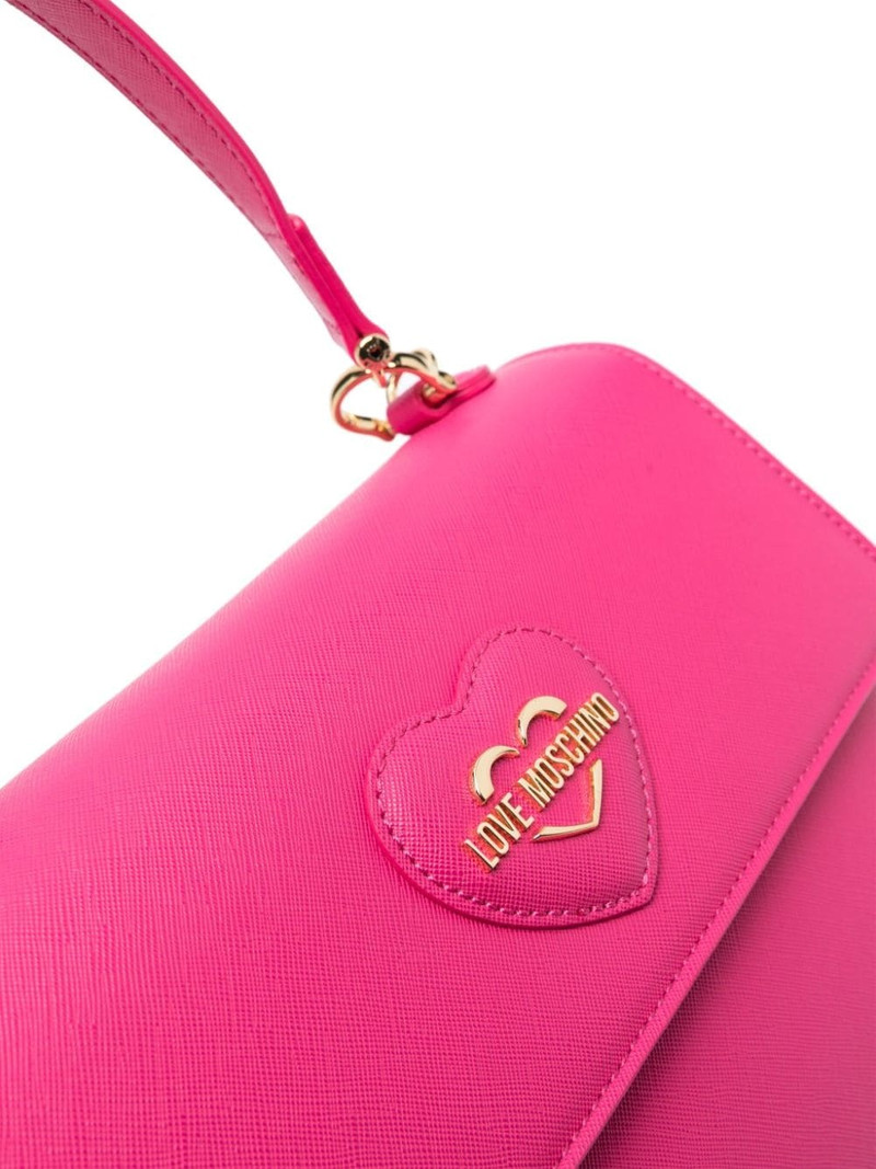 heart-patch logo-lettering tote bag 4