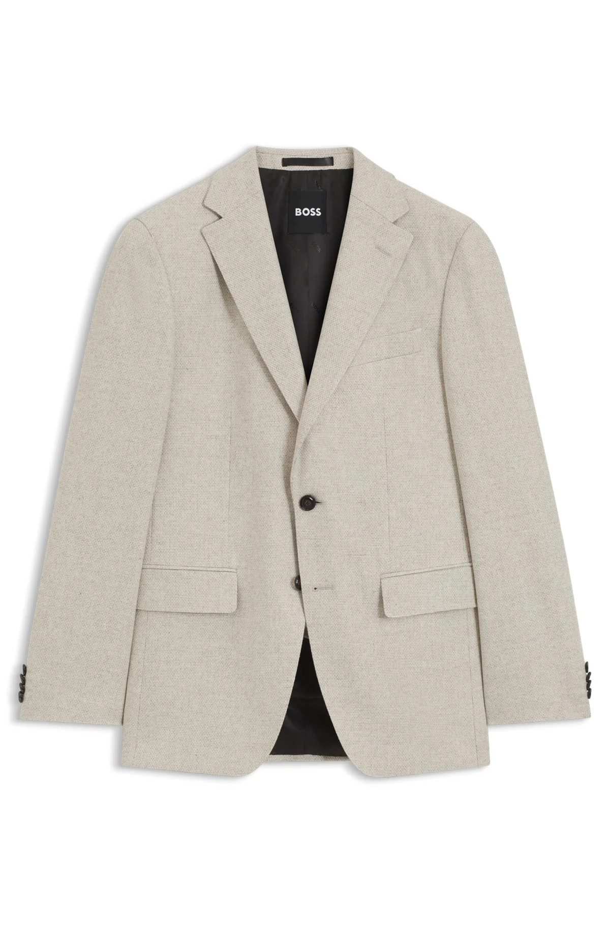 PATTERNED SLIM-FIT BLAZER IN A WOOL-CASHMERE BLEND - 1