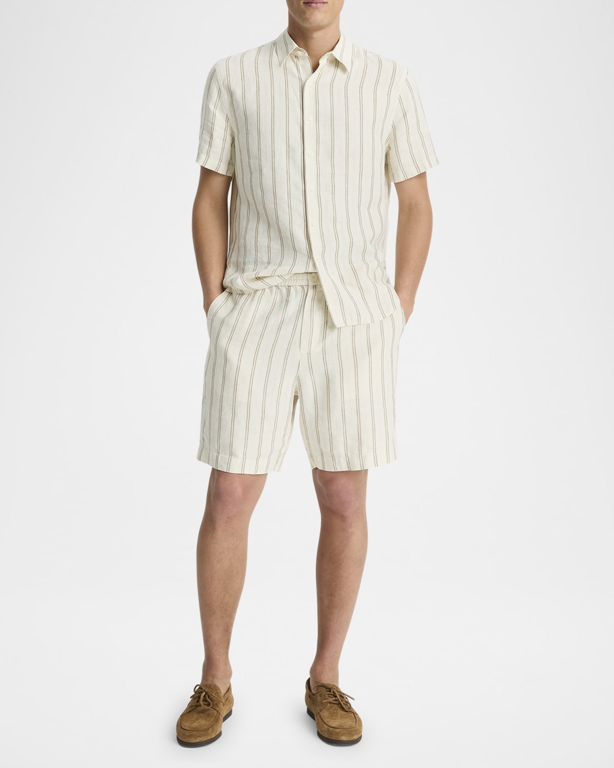 Men's Mesa Stripe Hemp Beach Shorts - 2