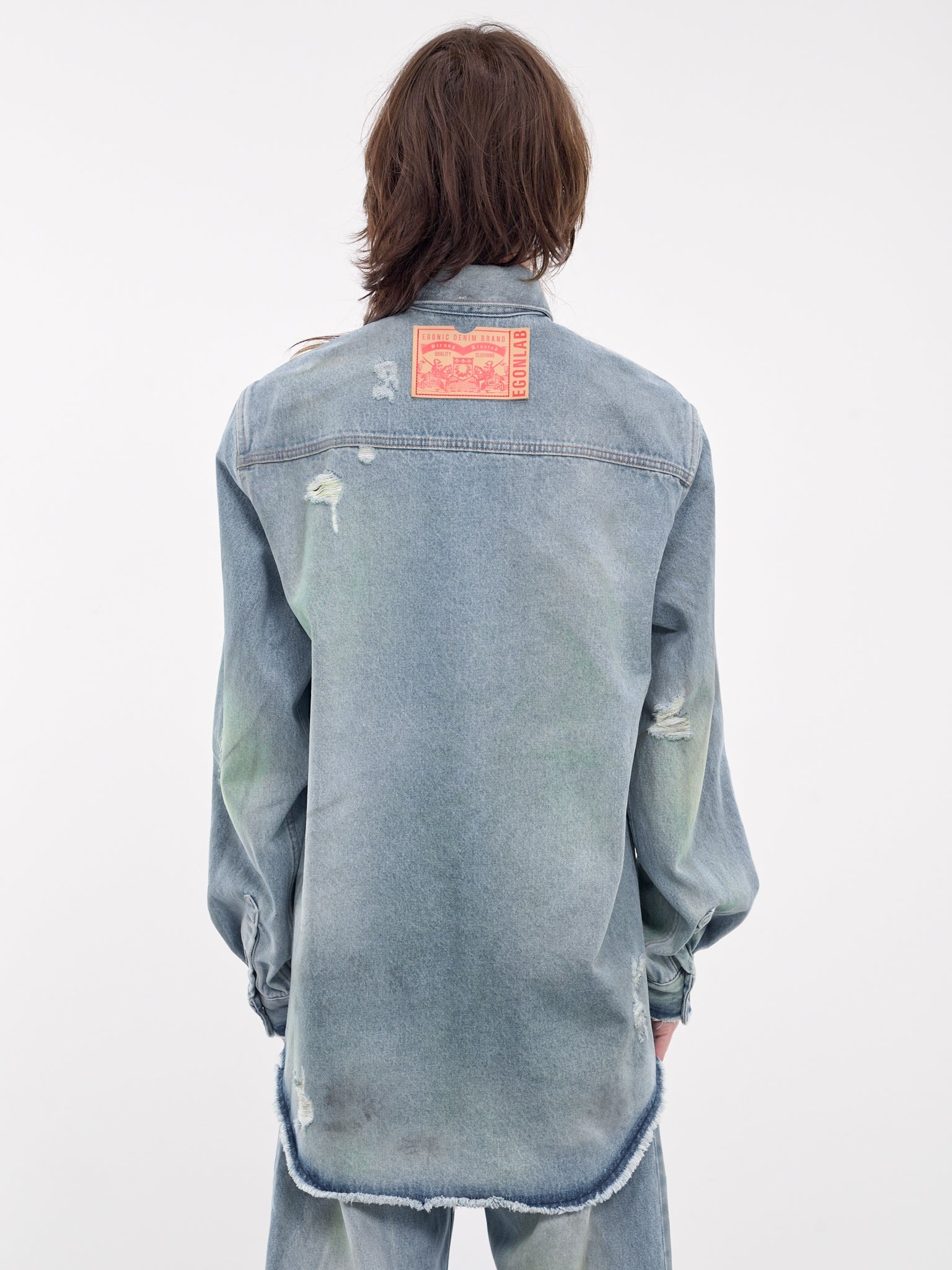 Distressed Denim Shirt - 3