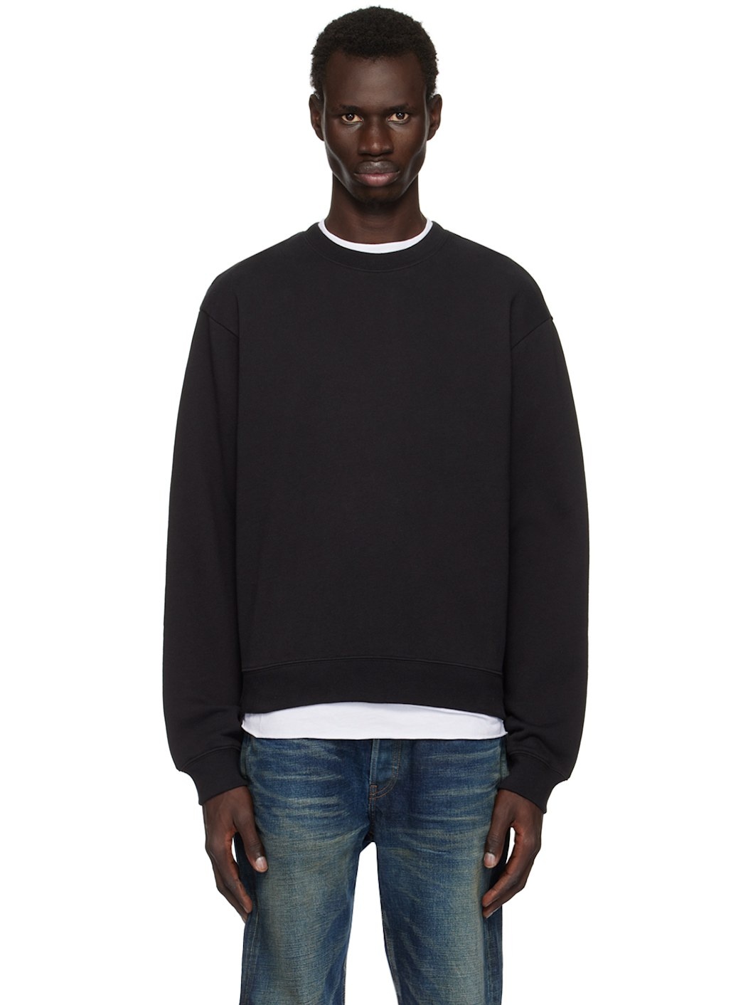 Black Beach Crew Sweatshirt - 1