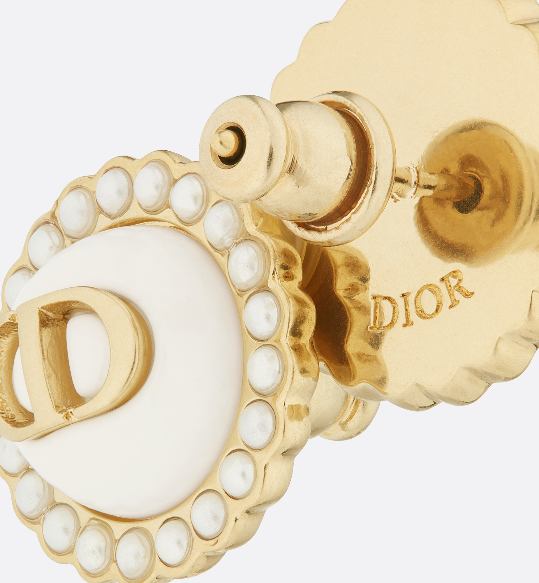 Petit CD Baroque Stud Earrings - 5
