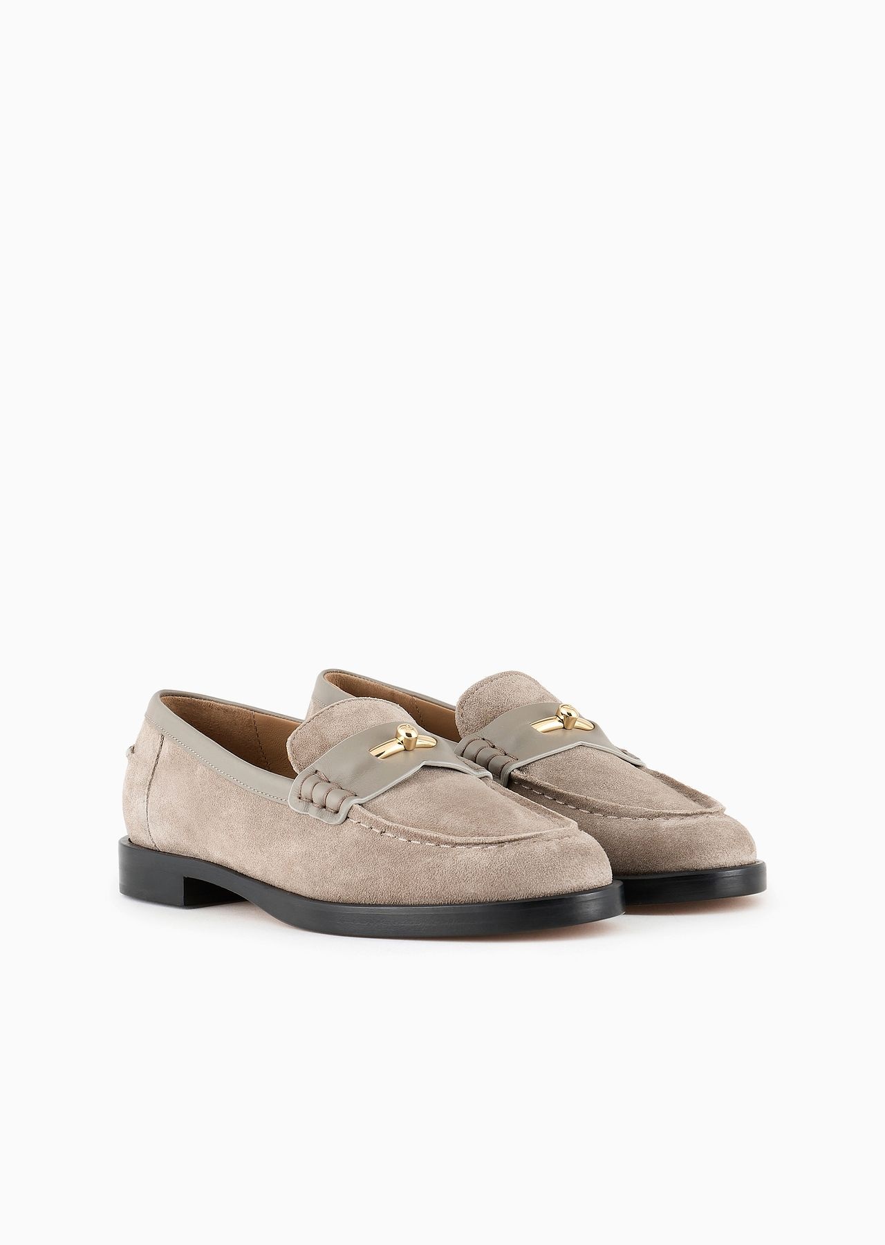 Suede Icon loafers with leather details - 2