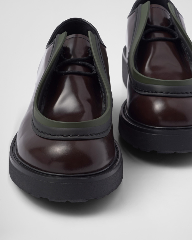 Diapason opaque brushed leather lace-up shoes 6