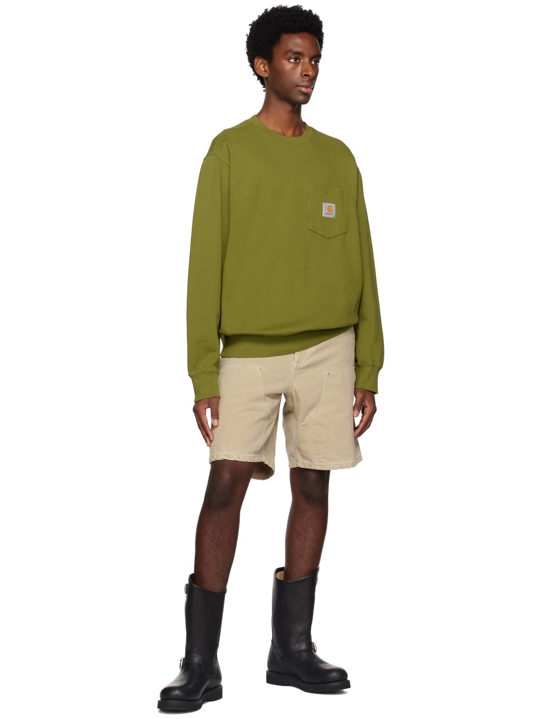 Green Pocket Sweatshirt - 4