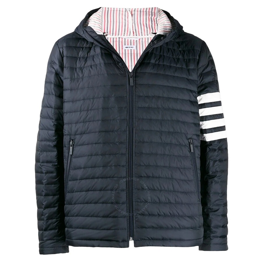 Thom Browne Men's Navy 4 Stripe Padded Jacket - 1