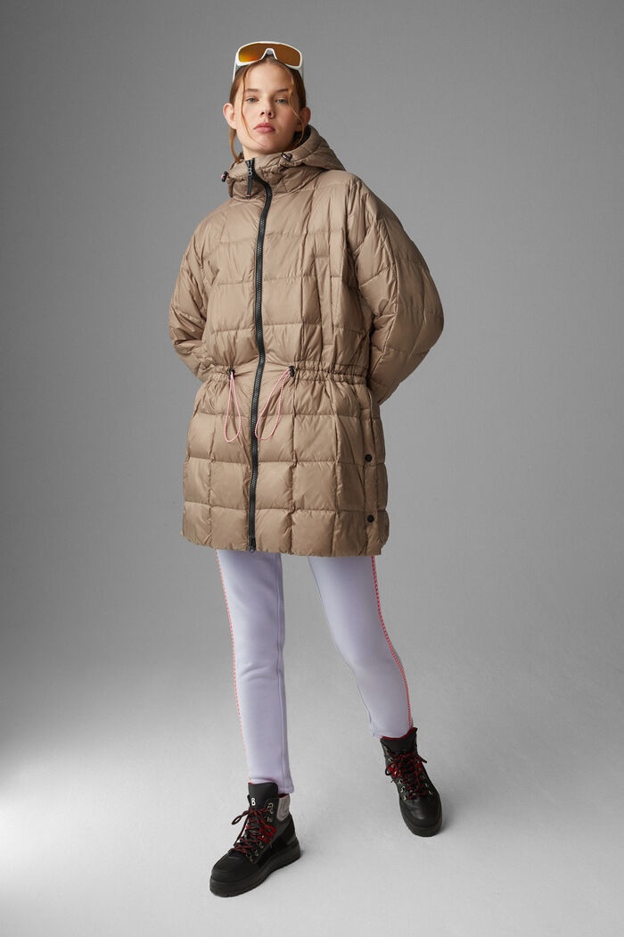 Yama Quilted coat in Caramel - 4