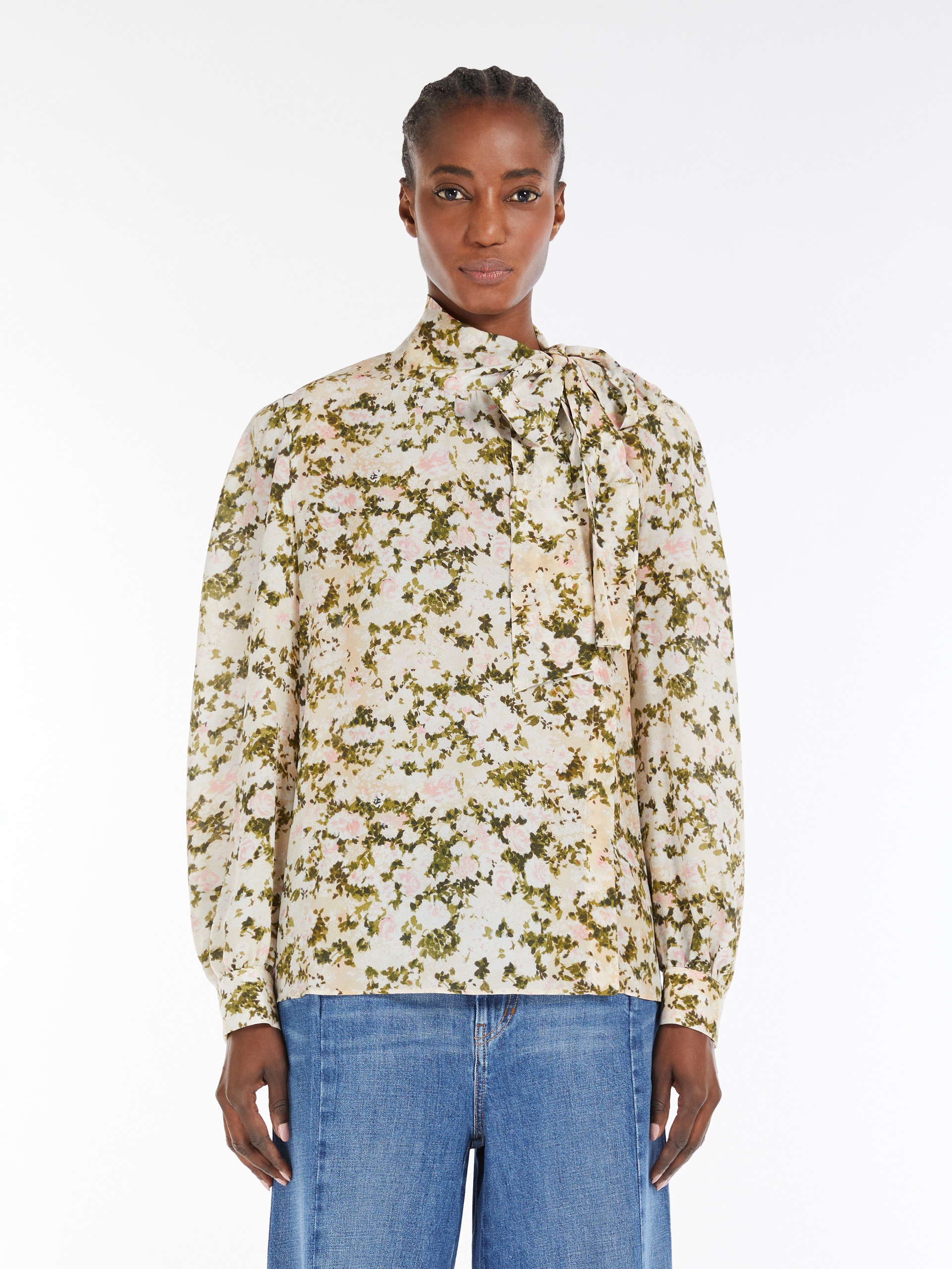 VALS Tie-detail silk shirt - 3