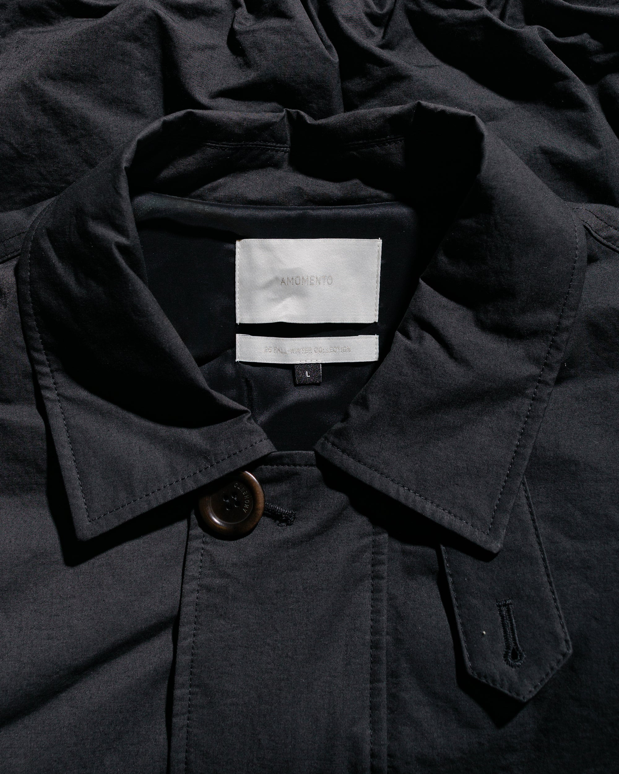 Padded Cotton Nylon Jumper Black - 5