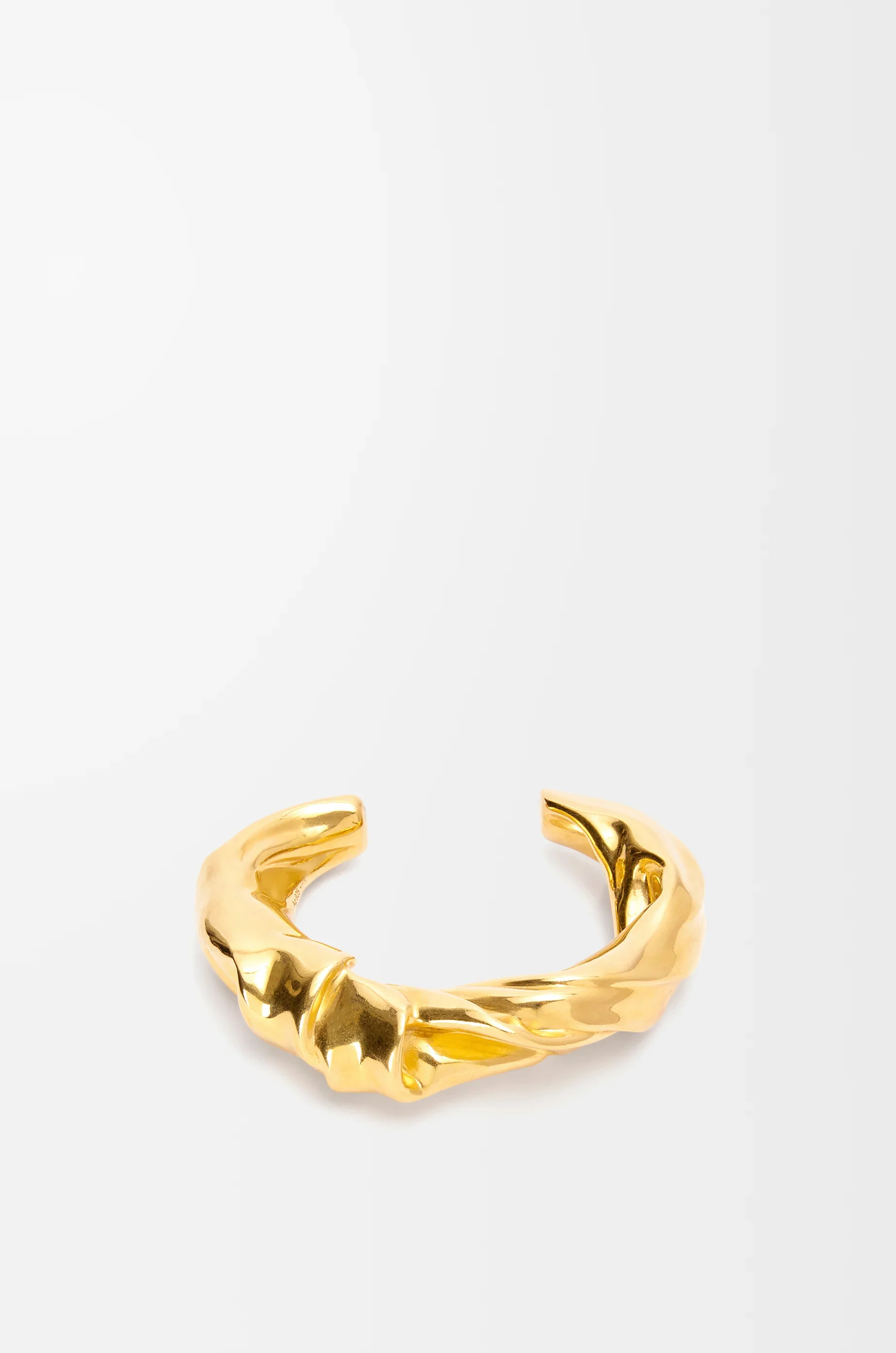 Medium nappa twist cuff in sterling silver - 1