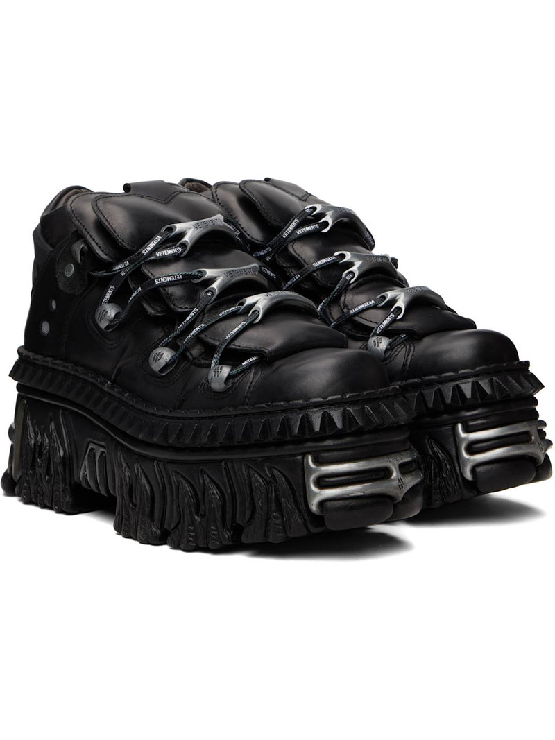 Black New Rock Edition Fire Platform Sneakers 4