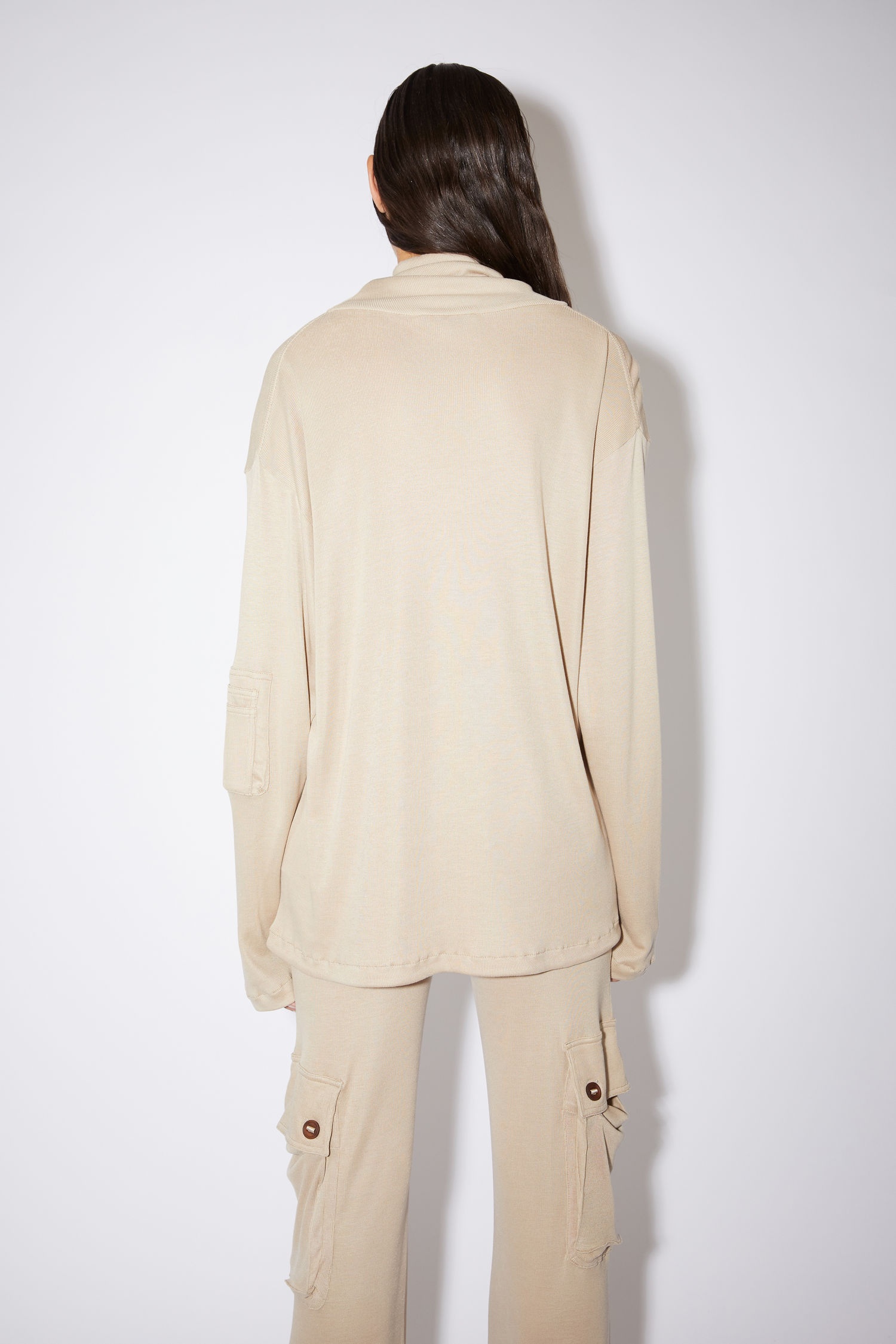 Relaxed sweatshirt - Beige - 3