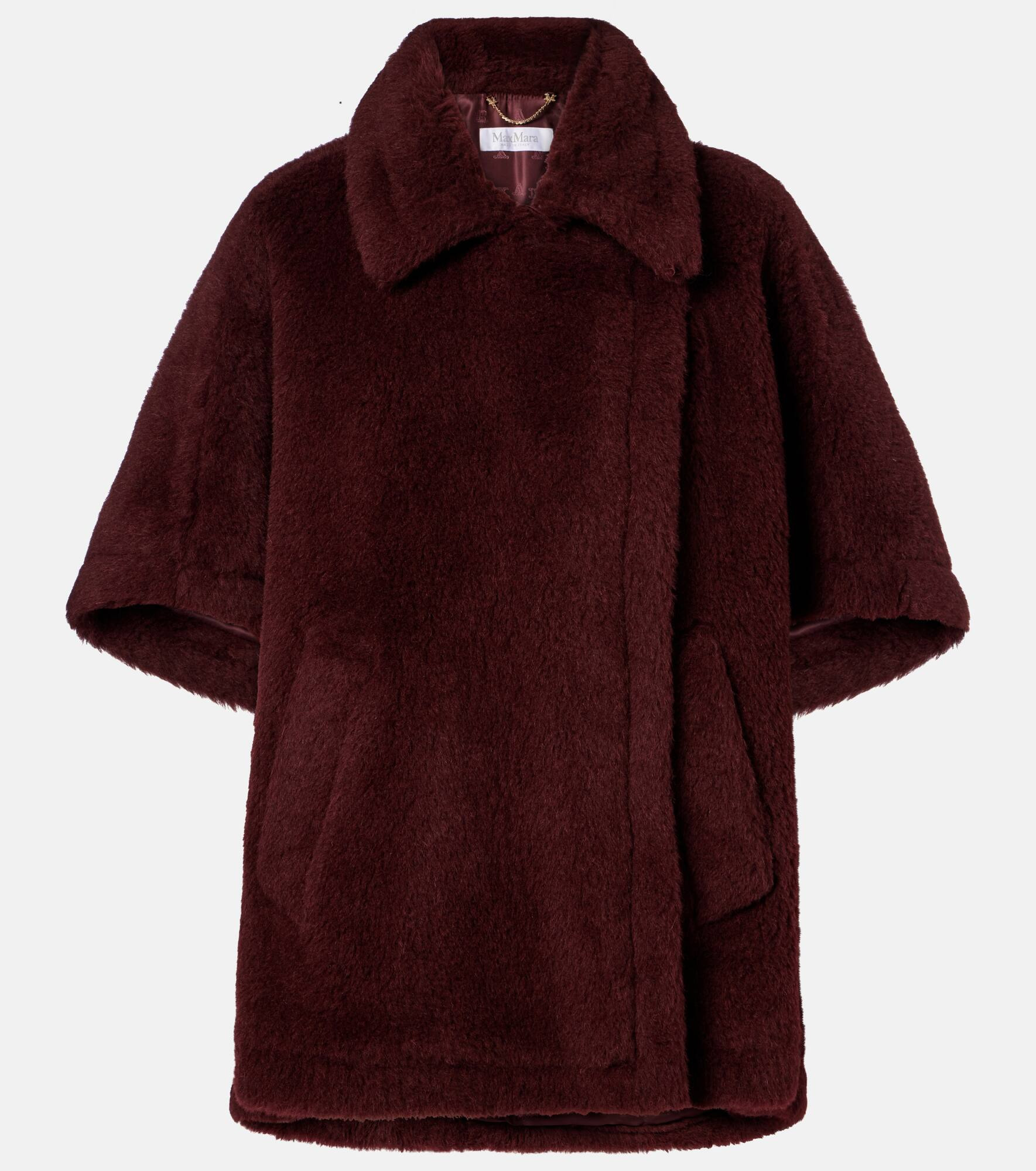 Tebe alpaca wool-blend cape - 1