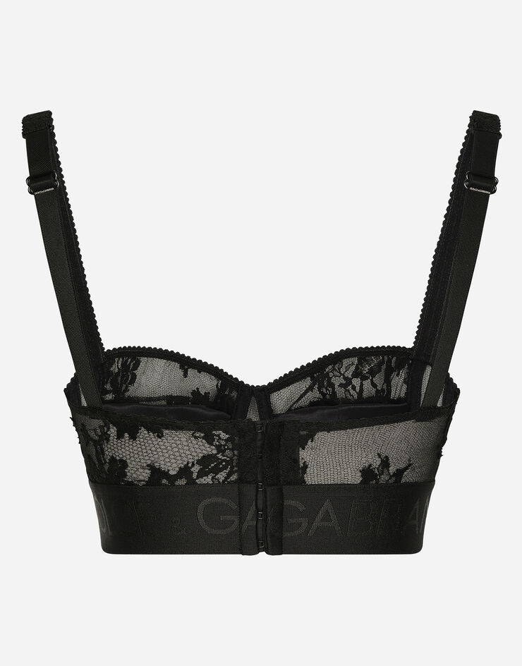 Lace balconette bra - 2