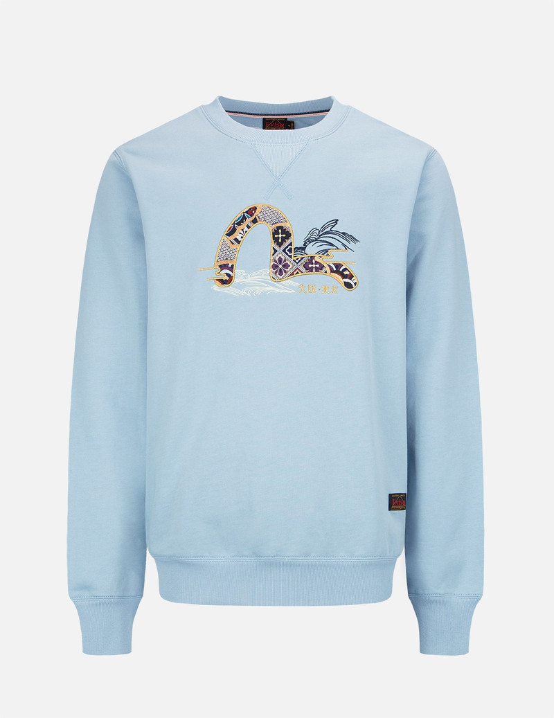 BROCADE SEAGULL APPLIQUÉ SWEATSHIRT 1