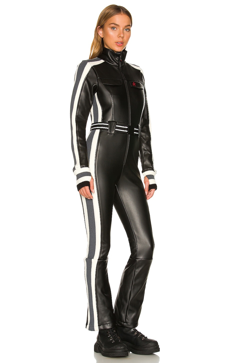 Crystal Soft Shell Faux Leather One Piece - 2