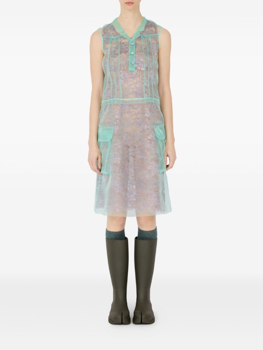 layered mini dress - 2