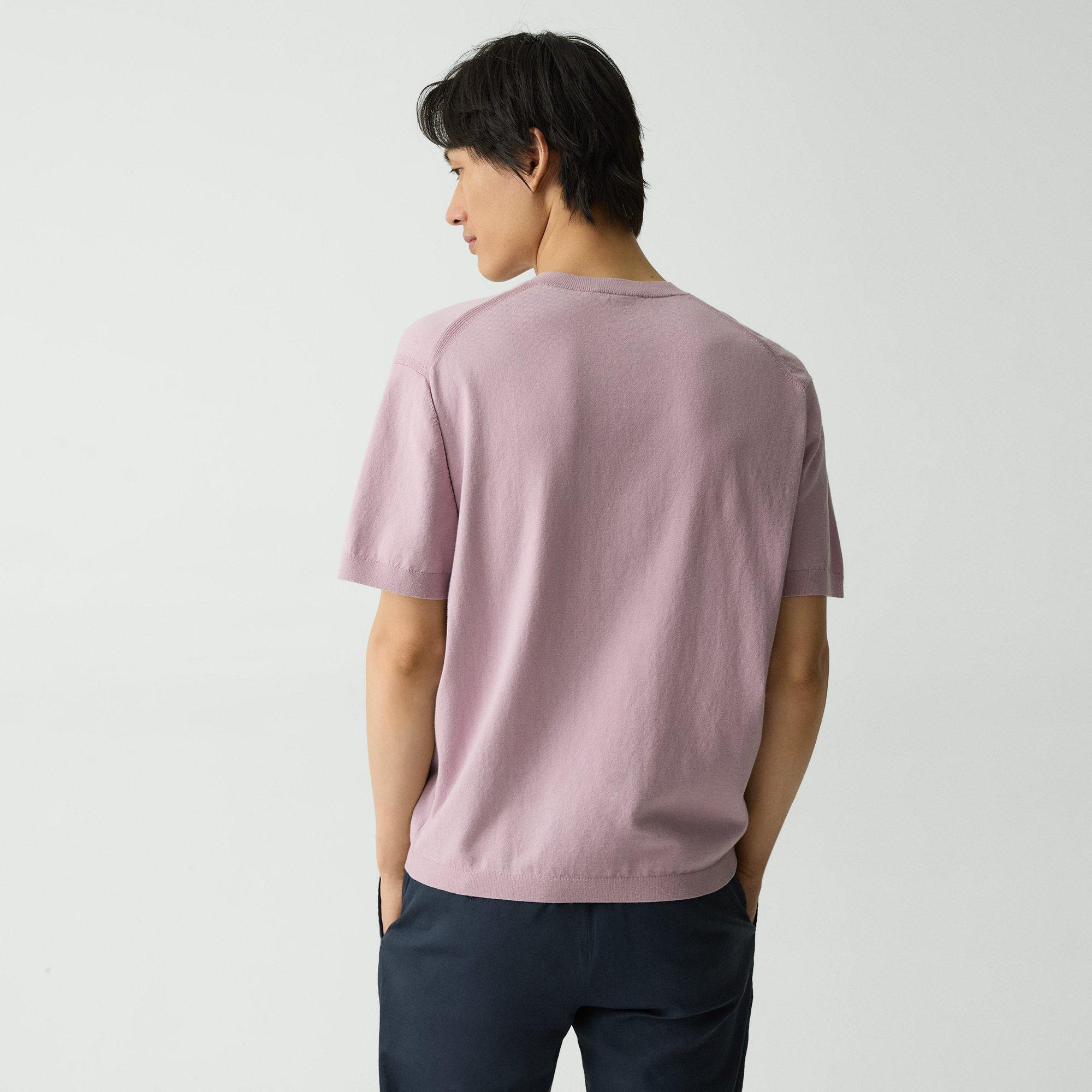 Relaxed Crewneck Tee in Cotton Light Twist - 4