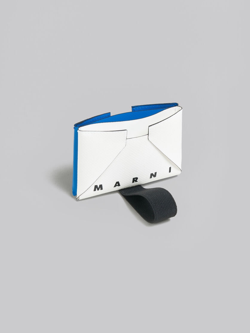 WHITE AND BLUE CARD CASE - 4