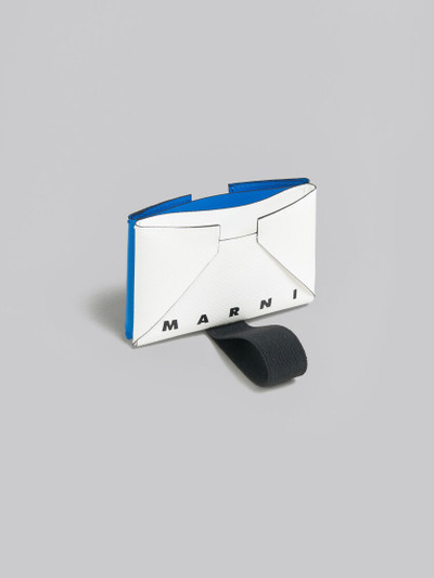 Marni WHITE AND BLUE CARD CASE outlook