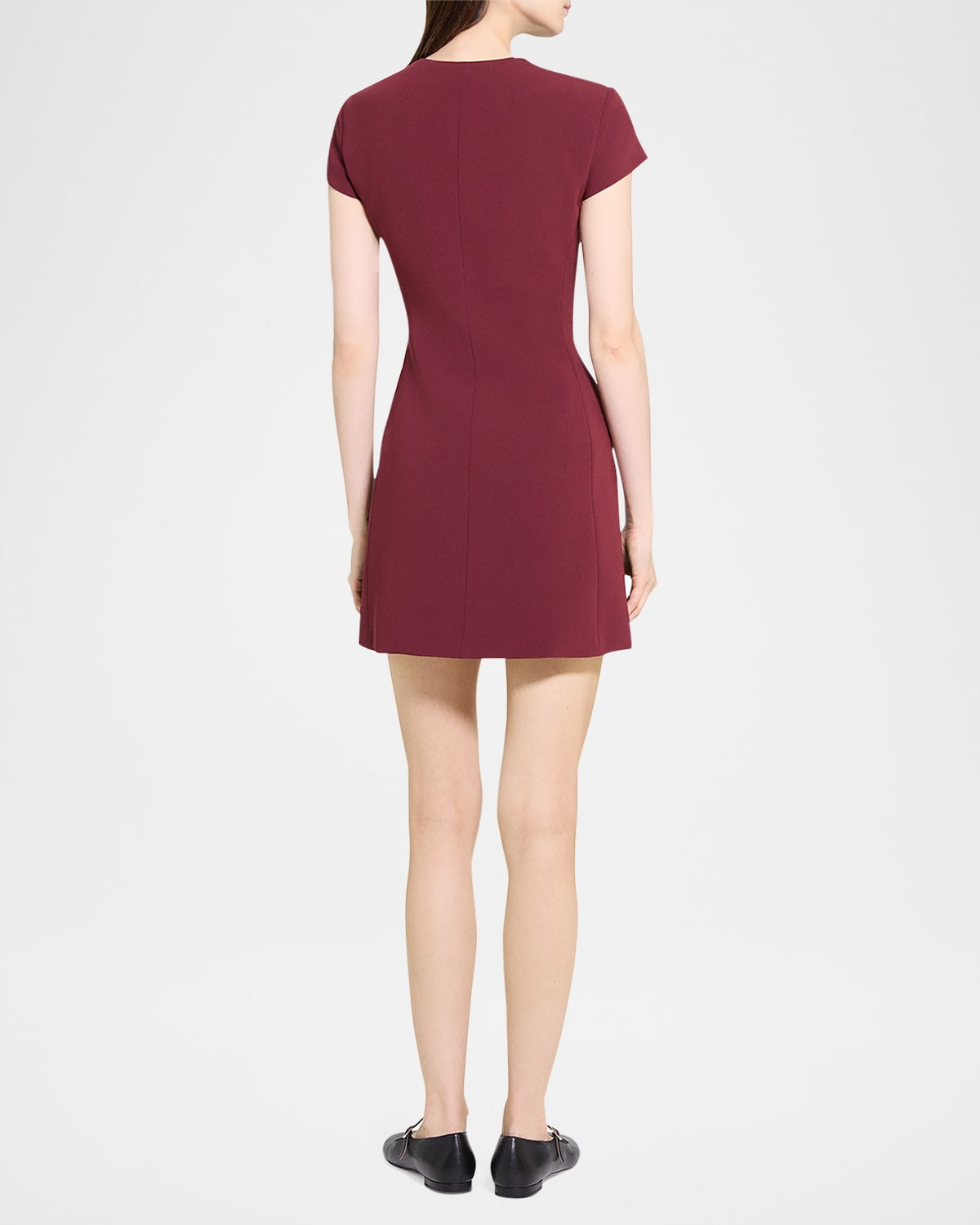 Tailored Zip-Front Mini Dress - 3