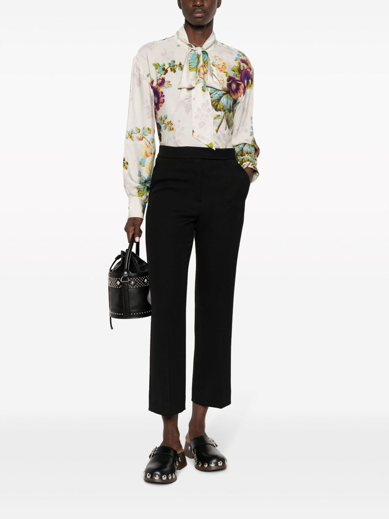 TORY BURCH cropped wool tailored trousers outlook