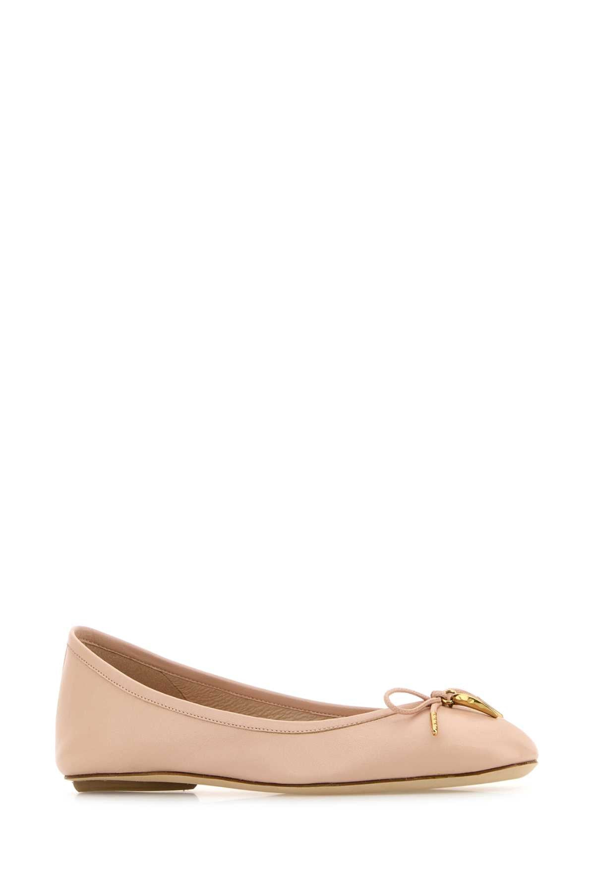 Chloe Women Powder Pink Leather Iris Ballerinas - 2