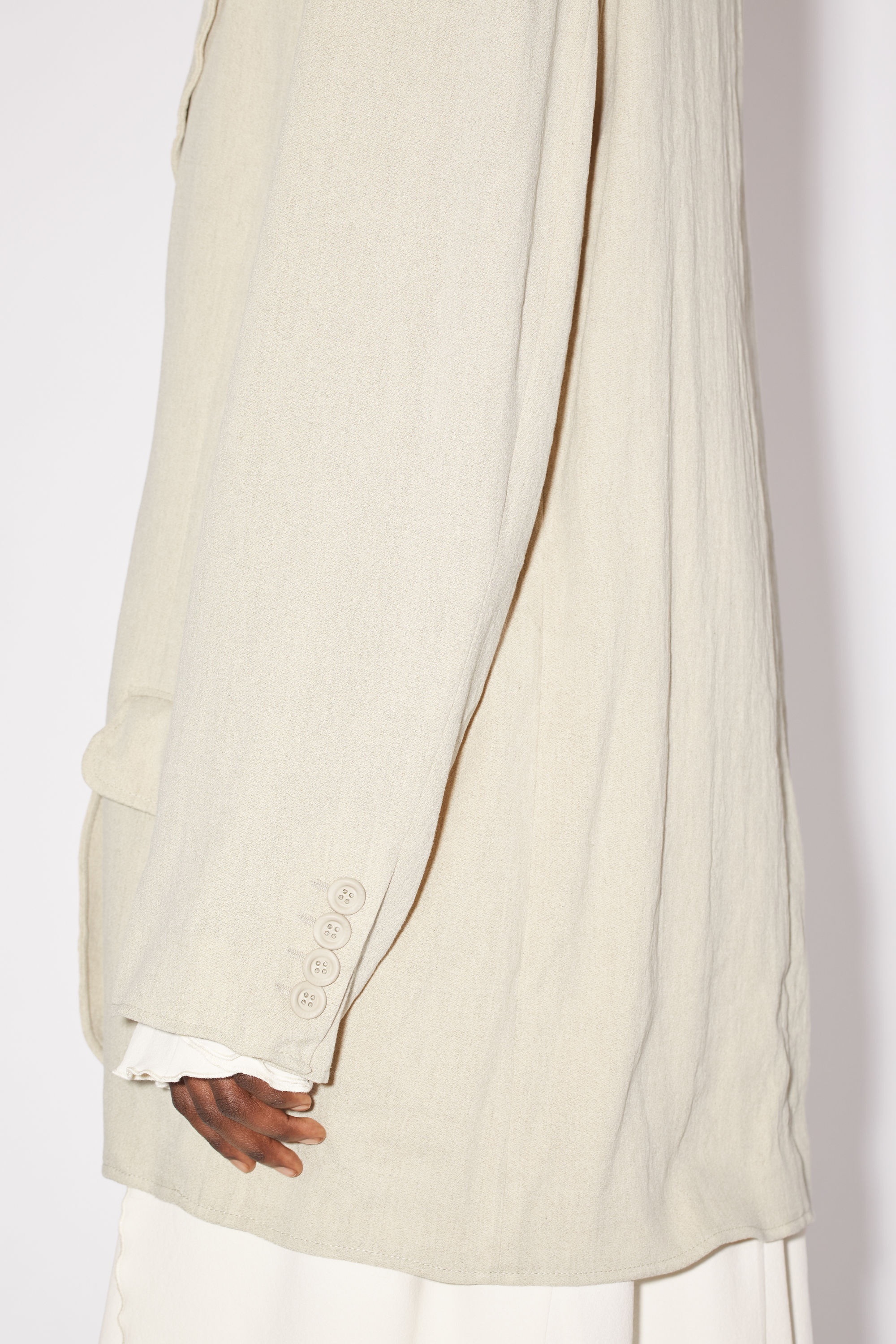 Single-breasted suit jacket - Light Sand - 5