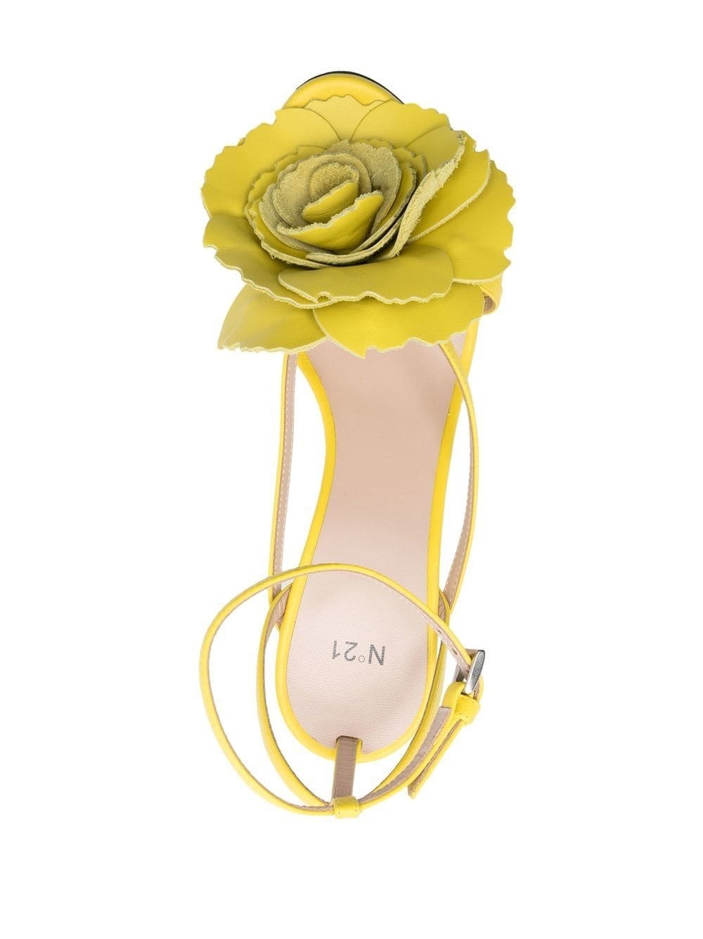 rose-embellished 110mm sandals - 4