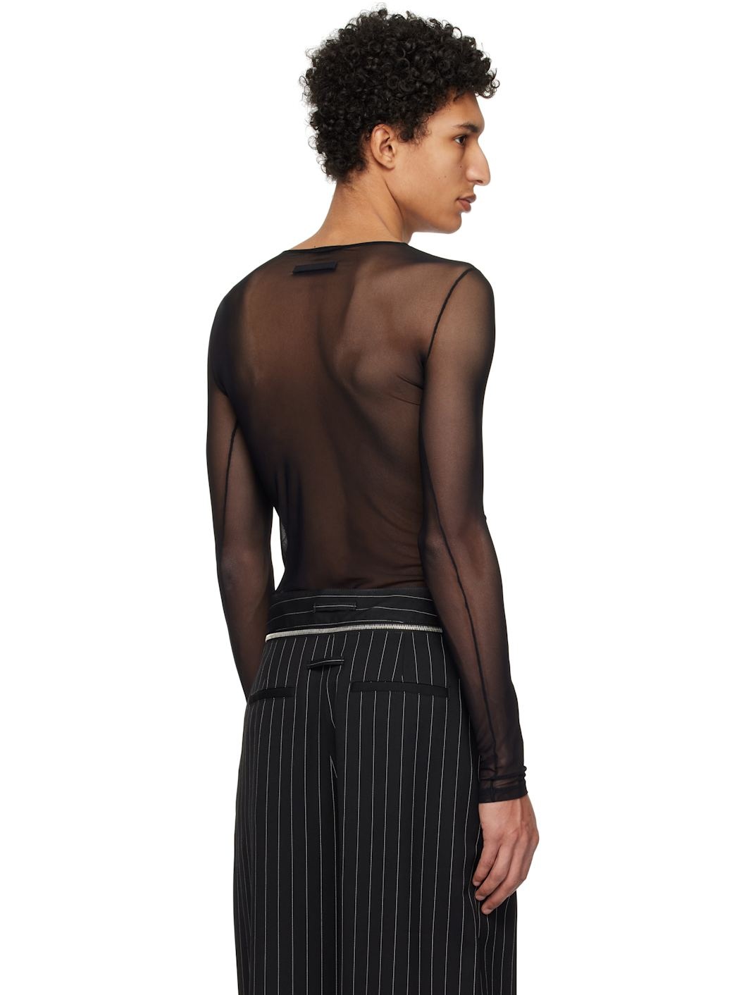 Black 'Jean Paul Gaultier' Long Sleeve T-Shirt - 3