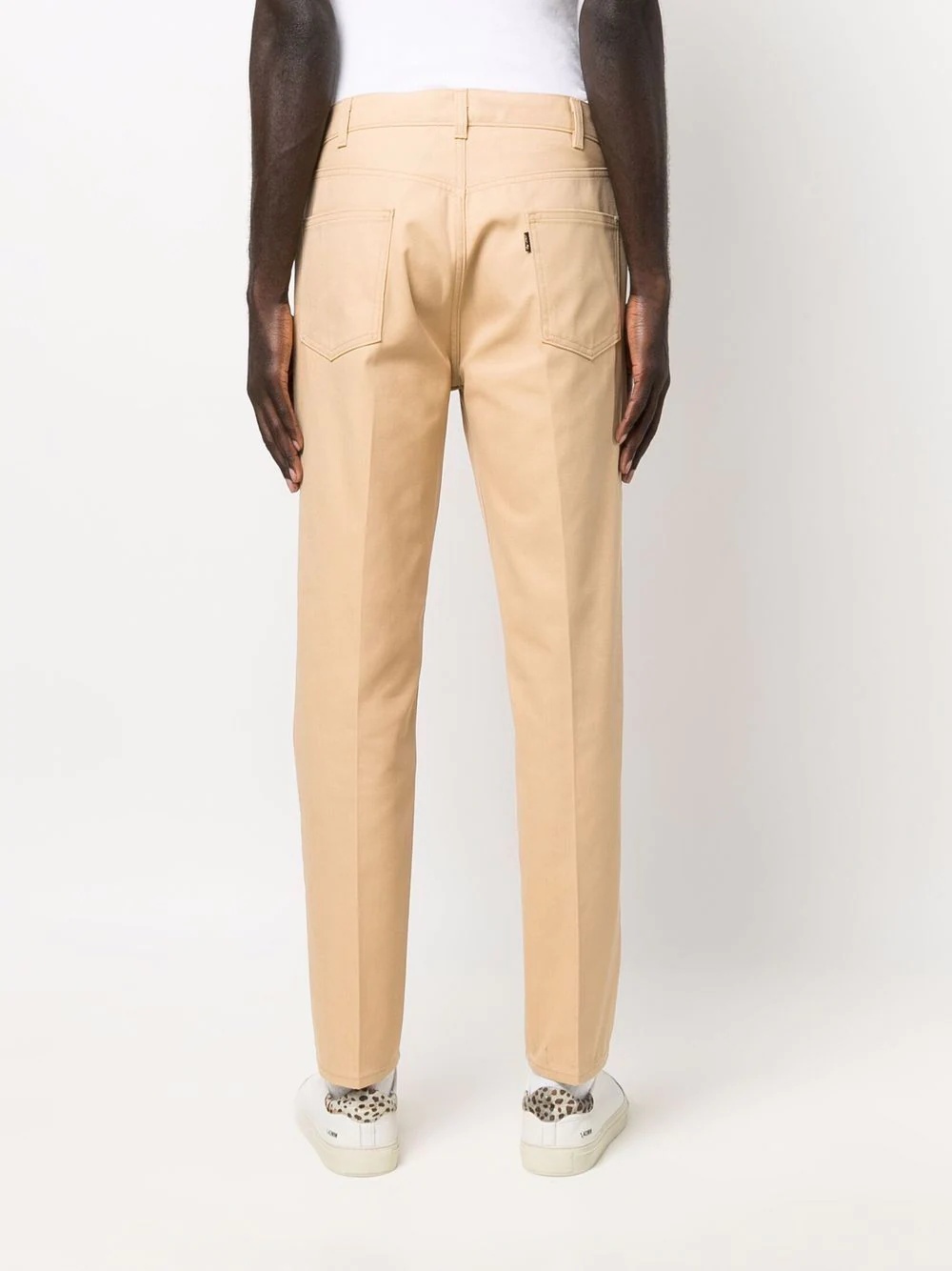 mid-rise straight-leg trousers - 4