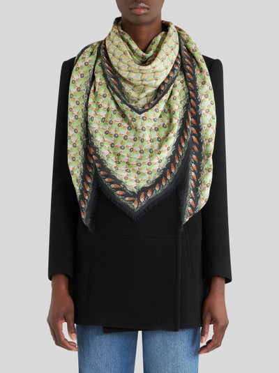 Etro SHAWL WITH FLORAL PRINT AND EDGING outlook