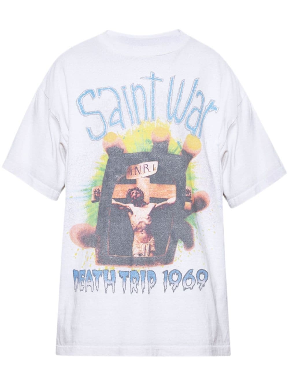 Saint War Cotton T-Shirt - 1