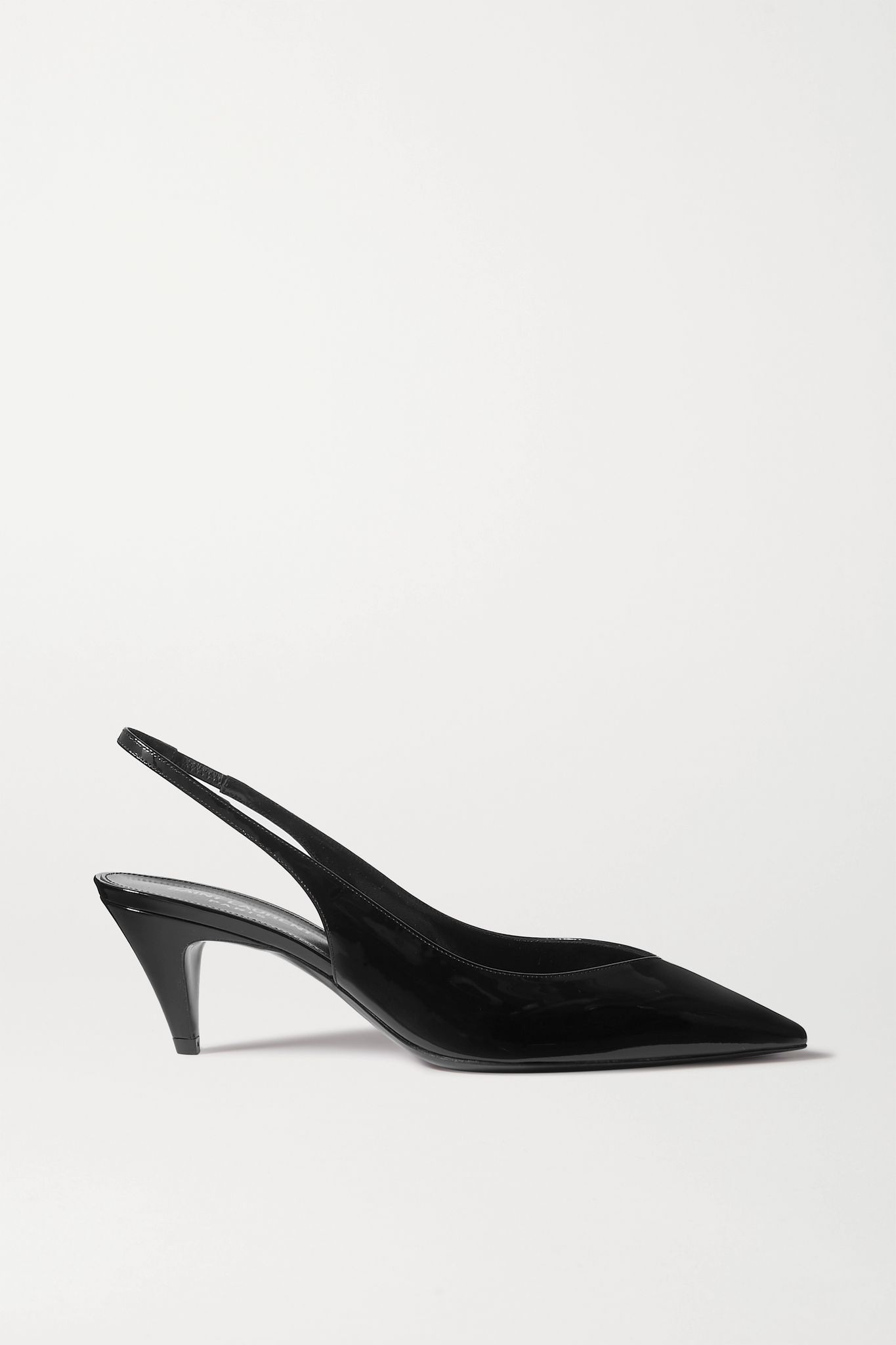 Kiki patent-leather slingback pumps  - 1