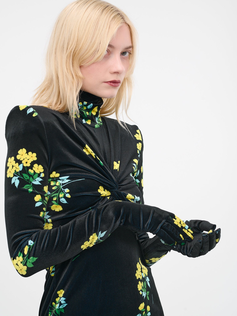 Richard Quinn Buttercup Velvet Dress outlook